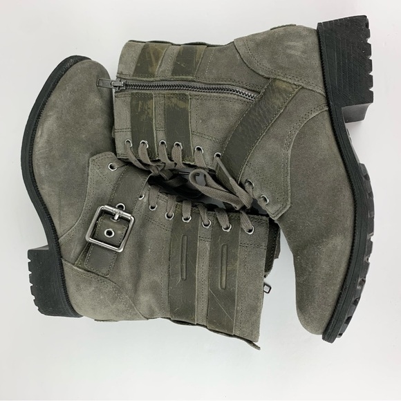 UGG Zia Lace Up Side Zip Waterproof Winter Snow Motto Boots 7 - Picture 14 of 15